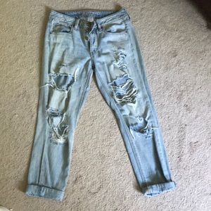 Blue ripped tomgirl/boyfriend jeans